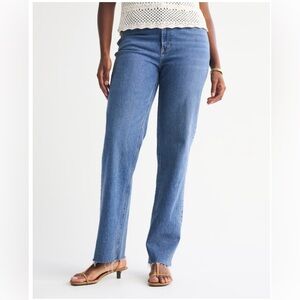 Abercrombie & Fitch Women's 90s Straight Ultra High Rise Blue Jeans